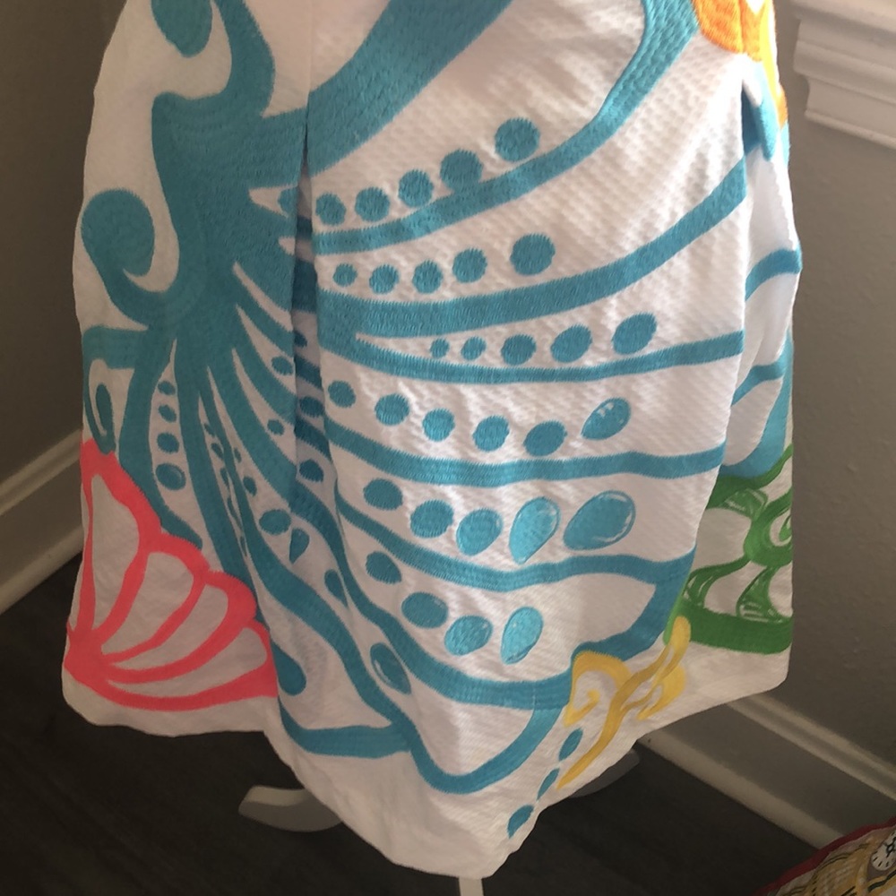 SOLD. Lilly Pulitzer Blossom Strapless Dress size 2 - Picture 6 of 12